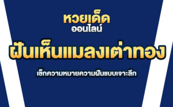 ฝันเห็นแมลงเต่าทอง