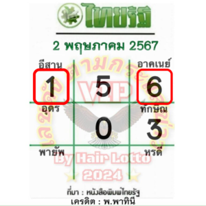 หวยไทยรัฐ 2 5 67