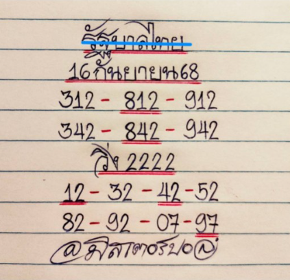 หวยมิสเตอร์บอล 1/10/68